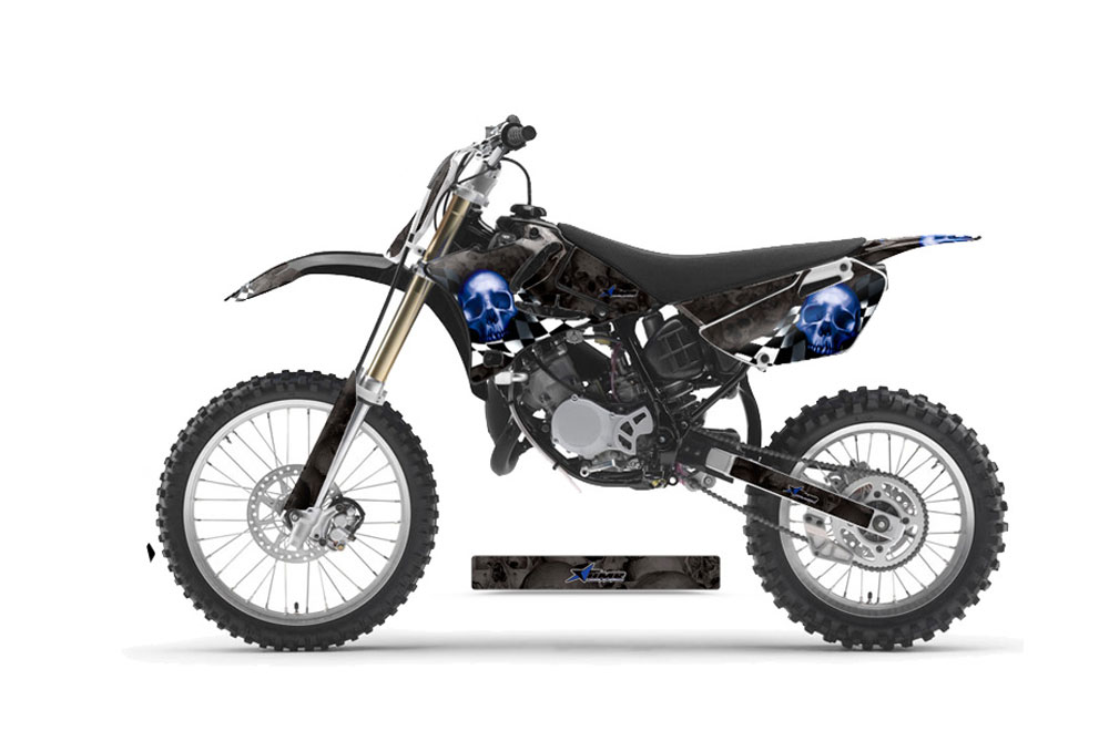 Yamaha Yz Dirt Bike Black Matte Graphic Kit Black