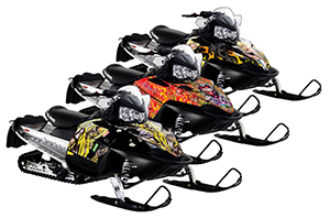 Polaris RMK / Shift / Assault Sled Custom Graphic Kit - 2006-2020