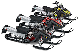 Ski Doo RT Sled Custom Graphic Kit - 2005-2009