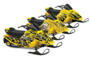 Ski Doo Mini Z Sled Custom Graphic Kit - 2003-2008