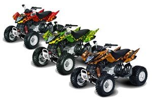 Arctic Cat DVX250 ATV Custom Graphic Kit - All Years