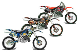 Honda CR500 Dirt Bike Custom Graphic Kit - 1989-2001