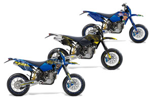 Husaberg FS / FE Dirt Bike Custom Graphic Kit - 2006-2008