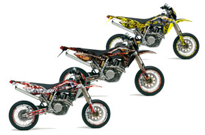 Husqvarna TC / TE 450 Dirt Bike Custom Graphic Kit - 2005-2010