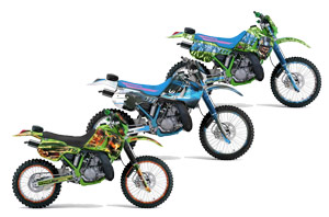 Kawasaki KDX200 Dirt Bike Custom Graphic Kit - 1989-1994