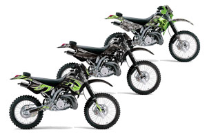 Kawasaki KDX220 Dirt Bike Custom Graphic Kit - 1997-2005