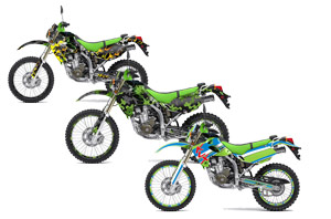 Kawasaki KLX250 Dirt Bike Custom Graphic Kit - 1998-2003