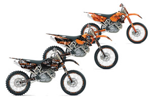 KTM C1 EXC Dirt Bike Custom Graphic Kit - 2003-2004