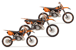 KTM C3 EXC Dirt Bike Custom Graphic Kit - 2001-2002