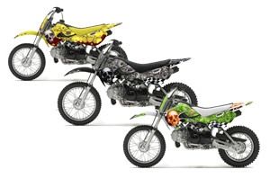 Suzuki DRZ 110 Dirt Bike Custom Graphic Kit - All Years