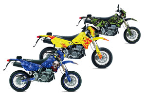 Suzuki DRZ 400 S Metal Tank Dirt Bike Custom Graphic Kit - 2000-2018