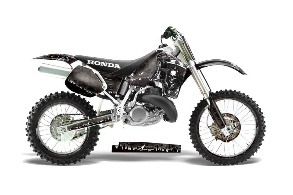 Honda CR500 Dirt Bike Graphic Kit - 1989-2001 Reaper Black