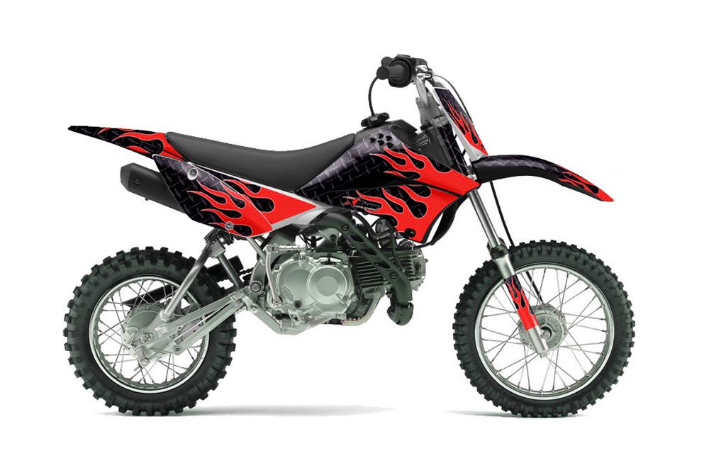 Red kawasaki dirt deals bike