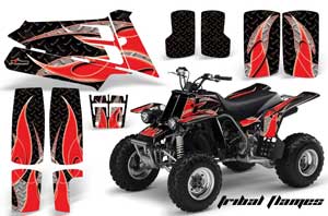 Yamaha Banshee 350 (Full Bore Plastics) ATV Graphic Kit - All Years Tribal  Flames Red