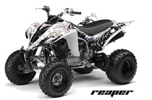 Yamaha Raptor 350 ATV Graphic Kit - 2004-2014 Reaper White