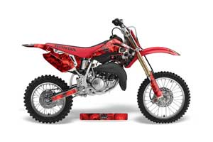 Honda CR500 Dirt Bike Graphic Kit - 1989-2001 T Bomber Red