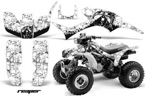 Honda TRX 300EX ATV Graphic Kit - 1993-2006 Reaper White