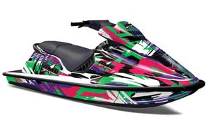 Sea Doo XP Bombardier Jet Ski Graphic Kit - 1994-1996 Flashback