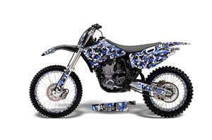 Yamaha YZ250 4 Stroke Dirt Bike Graphic Kit - 1998-2002 Toxicity Blue