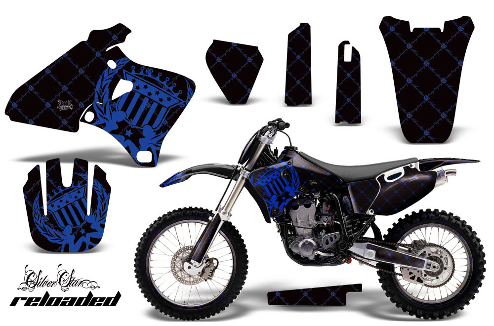 Yamaha YZ250 4 Stroke Dirt Bike Graphic Kit - 1998-2002 Silver