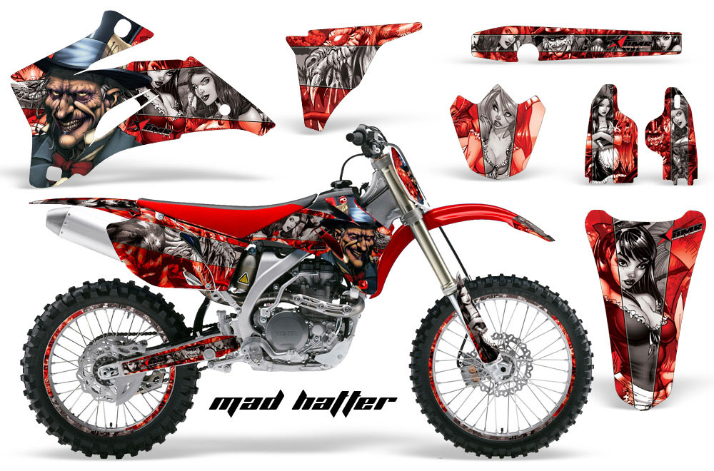 WD Custom Graphic Kit + Number Plate Backgrounds For Yamaha YZ250F YZ450F (2006-2009)